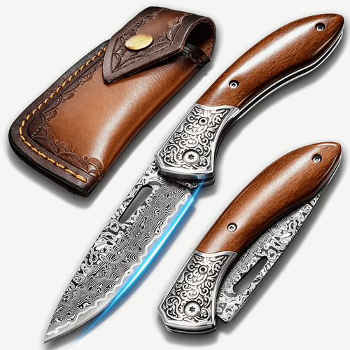 Damast zweihandmesser - damast,