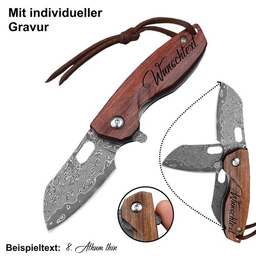 Kleines damast taschenmesser - damast,