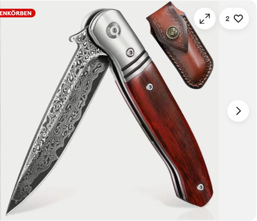 Damast klappmesser hochwertig - klappmesser,,