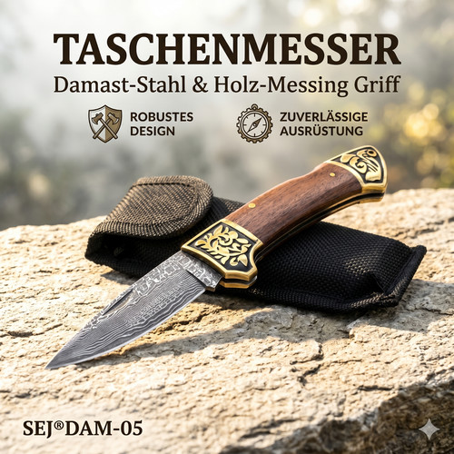 Kaan damast taschenmesser - damast,