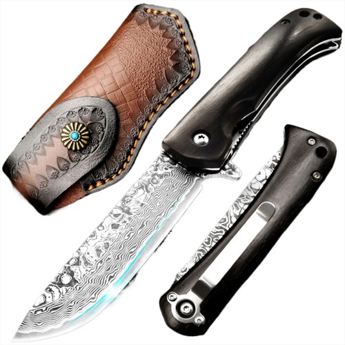 Damastmesser klappmesser - damastmesser,