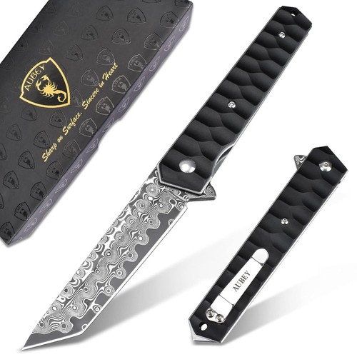 Damast taschenmesser mit - damast,