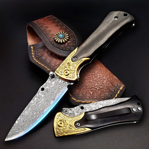 Damast klappmesser edc - damast,