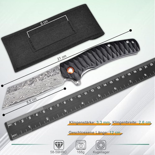 Aubey damast taschenmesser - aubey,