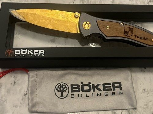 Böker tirpitz damast gold - böker,