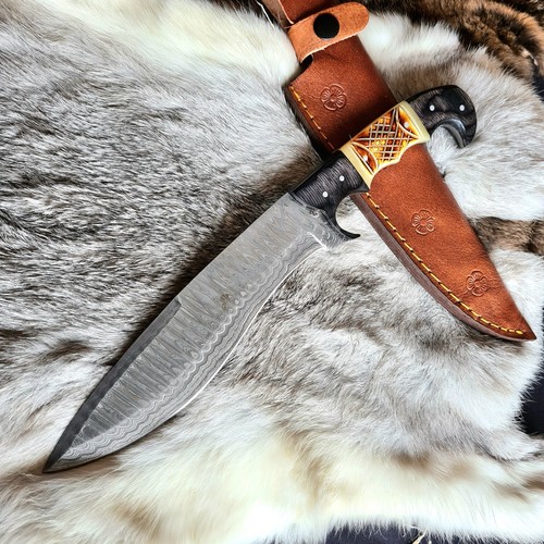 Damastmesser jagdmesser scharf - damastmesser,