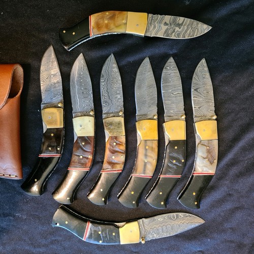 Damastmesser klappmesser - damastmesser,