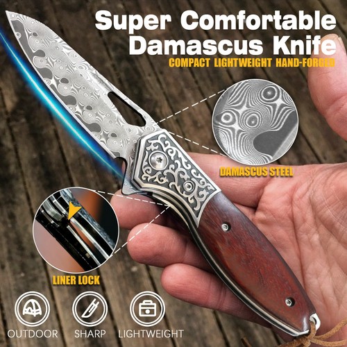 Damast einhandmesser - damast,