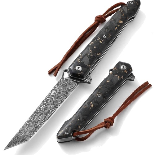 Damast klappmesser jagdmesser - klappmesser,